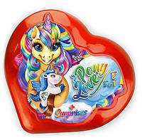 Набор креативного творчества Pony Love Danko Toys BPS-01-02U укр Красный UL, код: 8240062