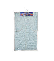 Набор ковриков для ванной комнаты Kornel 50х80/40х50 см 2 шт Светло-голубой z115-2024
