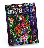 Набор для креативного творчества CRYSTAL MOSAIC Попугай MiC (CRM-01-10) GR, код: 2331109