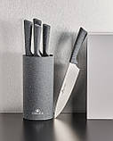 Набір із 5 кухонних ножів і підставки Gerlach Smart Granit (5901035502864) SC, код: 8326089, фото 3