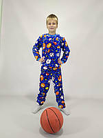 Пижама на мальчика махровая Triko 42 Синий меланж (39660776-4) SK, код: 8292975