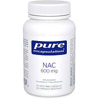 Ацетилцистеин Pure Encapsulations PE-00189 NAC 600 mg 90 Caps SM, код: 7642346