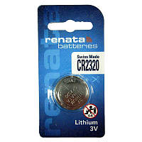 Батарейка RENATA CR2320 Lithium, 3V, 1х1 шт TO, код: 8328164