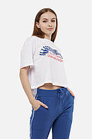 Женская футболка прямая M белый Joggy ЦБ-00210071 z116-2024