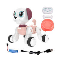 Интерактивное животное на радиоуправлении Limo Toy Собачка 1090A Розовый z114-2024