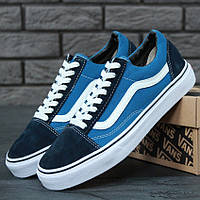 Женские кеды Vans Old Skool, синий, белый, Камбоджа 36.5 38