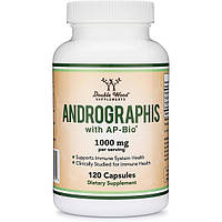 Натуральная добавка для иммунитета Double Wood Supplements Andrographis 1000 mg (2 caps per serving) 120 Caps