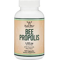 Натуральная добавка для иммунитета Double Wood Supplements Bee Propolis 1000 mg (2 caps per serving) 120 Caps