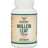 Комплекс для профілактики дихальної системи Double Wood Supplements Mullein Leaf Extract 1000 mg (2 caps per