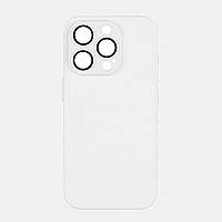 Чехол-накладка стеклянный матовый с защитой камеры Matte AG-Glass iPhone 12 Pro Pearly White PR, код: 8374832