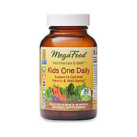 Детские ежедневные витамины Kids One Daily, MegaFood, 30 таблеток NL, код: 2337645