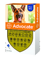 Капли противопаразитарные для собак от 25 до 40 кг Bayer Адвокат XL 3 по 4 мл z114-2024