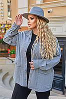 Женская пиджак-рубашка Sofia SF-257 Серый 58-60 PZ, код: 8347892