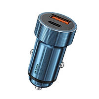 Авто зарядное устройство WK WP-C28 PD 18W 1USB 1Type-C Power Delivery Голубой PZ, код: 8404056