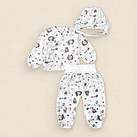 Комплект для новорожденных Dexters teddy 56 см белый (131636868772) BM, код: 8329930