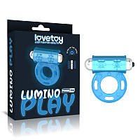 Вібраційне кільце для пінису світне Lovetoy Lumino Play Vibrating Penis Ring EV, код: 7823792