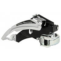 Передний переключатель Shimano FD-TY500 Tourney Черный Серебристый (FD-TY500) UL, код: 7934307