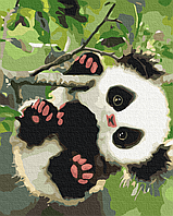 Картина по номерам BrushMe Игривая панда 40х50см BS51959 GR, код: 8264468