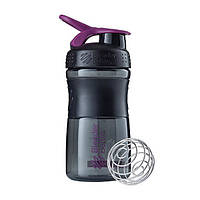 Шейкер спортивний пляшка BlenderBottle SportMixer 20oz 590ml Black Plum Original UL, код: 8105097