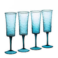 Набор бокалов для шампанского 4 шт Veronese Fipioz 250 мл AL71318 BM, код: 6869824