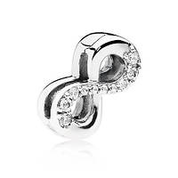 Серебряный шарм Pandora Moments Бесконечность 797580CZ BM, код: 7360494