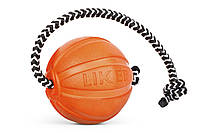 Игрушка для собак Collar Liker Cord 5 Мячик со шнуром для щенков и собак мелкиx пород (6285) GT, код: 7699977
