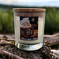 Натуральная парфюмированная свеча ручной работы из соевого воска с ароматом Масляное пиво Кавун z114-2024
