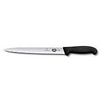 Кухонный нож Victorinox Fibrox Sausage для нарезки 25 см Черный (5.4473.25) EV, код: 1709110