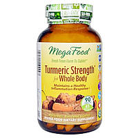 Сила куркумы для всего организма Turmeric Strength for Whole Body MegaFood 90 таблеток XN, код: 6640064