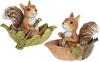 Декоративні фігурки Squirrels 2 шт 15х9х11 см DP97726 BonaDi BM, код: 8259677