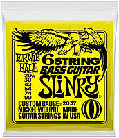 Струны для бас-гитары Ernie Ball 2837 6 String Bass Guitar Slinky Nickel Wound 20w 90 ET, код: 7342012