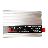 Автомобільний інвертор Himastar Solar Power Inverter 015 з 12 V на 220 V 500W модифікована синусоїда Silver