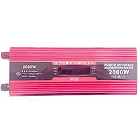 Инвертор напряжения Solar Smart King Power Inverter 008 c 12V на 220V 2000W модифицированная синусоида Red