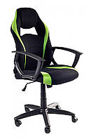 Офисное кресло руководителя BNB StartDesign Tilt Черно-зеленый z116-2024
