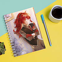 Скетчбук Sketchbook блокнот для рисования с принтом Genshin Impact Дилюк А3 Кавун 48 z115-2024