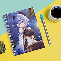 Скетчбук Sketchbook блокнот для рисования с принтом Genshin Impact - компьютерная игра 2 А3 Кавун 48 z115-2024