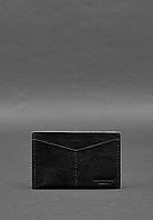 Кожаная обложка-органайзер для документов 6.2 черный краст BlankNote NX, код: 8132091