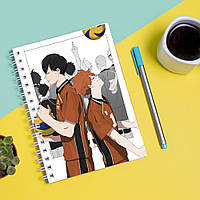 Скетчбук Sketchbook блокнот для рисования с принтом Haikyu - Волейбол 5 А3 Кавун 48 z115-2024
