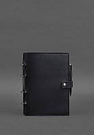 Кожаный блокнот с датированным блоком (Софт-бук) 9.1 темно-синий BlankNote TN, код: 8132583