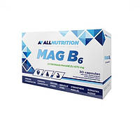 Вітамін B для спорту All Nutrition MAG B6 30 Caps QT, код: 7679219