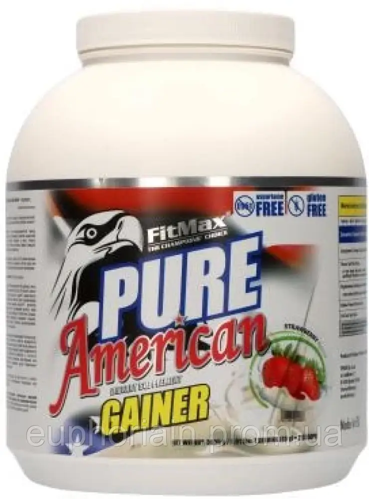 Fitmax Pure American Gainer 3000 G Гейнер (клубника) Отличное качество - фото 1 - id-p2162103715