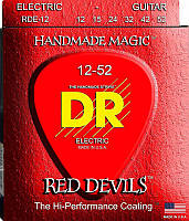 Струны для электрогитары DR RDE-12 Red Devils Extra Heavy Coated Electric Guitar 12 52 BM, код: 6556233
