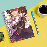 Скетчбук Sketchbook блокнот для рисования с принтом Jibaku Shounen Hanako-kun Туалетный мальчик Ханако А3