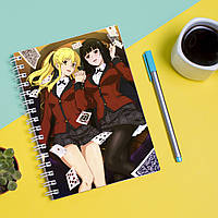 Скетчбук Sketchbook блокнот для рисования с принтом Kakegurui Compulsive Gambler Безумный азарт 6 А3 Кавун 48