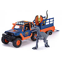 Игрушечный внедорожник Dickie Toys Jeepster Commander и 2 фигурки динозавров Разноцветный (OL IN, код: 8305381