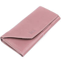 Кожаный женский кошелек Grande Pelle 11577 Розовый GM, код: 7487276