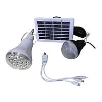 Портативная система освещения CCLAMP CL-508 2 LED лампы + солнечная панель (3_02942) NX, код: 8033132