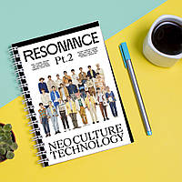 Скетчбук Sketchbook блокнот для рисования с принтом NCT - The 2nd Album RESONANCE Pt А3 Кавун 48 z115-2024