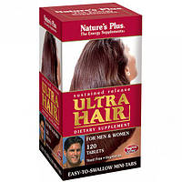 Комплекс для кожи, волос, ногтей Nature's Plus Ultra Hair For Men Women 120 Tabs TV, код: 7518112