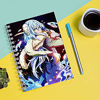Скетчбук Sketchbook блокнот для рисования с принтом Tensei shitara Slime Datta Ken-О моем перерождении в А3